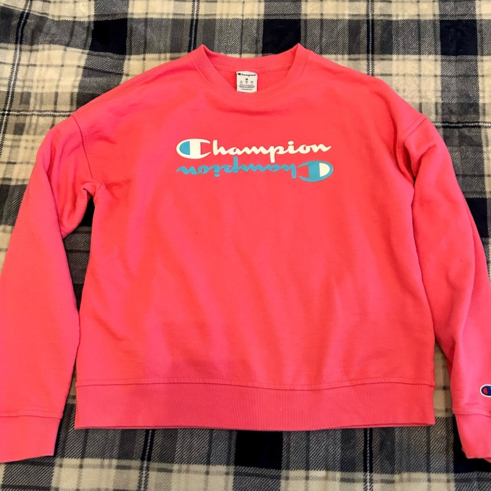 Champion Bright Pink Crewneck